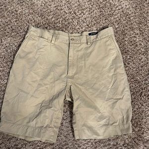 Men’s polo Ralph Lauren khaki shorts side 36 8.5” inseam 100% cotton